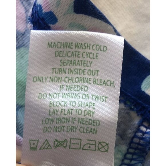 Lilly Pulitzer Floral Dress Women XS Blue Tropical Coastal Vacation Beach Summer - Picture 6 of 9